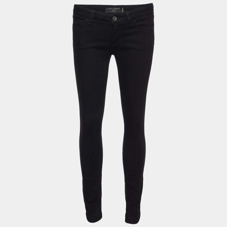 Pre Owned Dolce & Gabbana Black Denim Pretty Fit Jeans S/Waist 30"