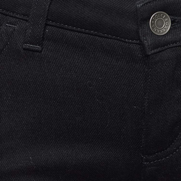 Pre Owned Dolce & Gabbana Black Denim Pretty Fit Jeans S/Waist 30"