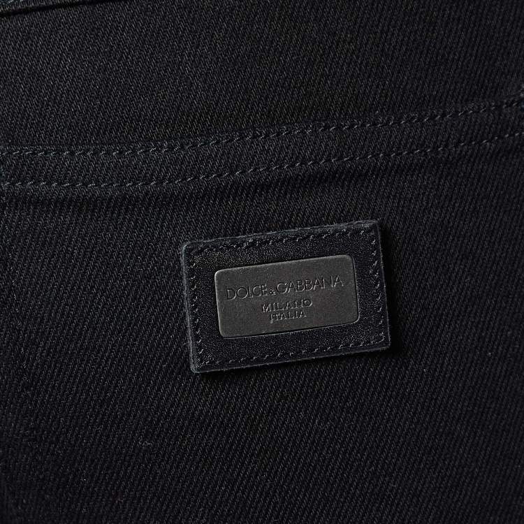 Pre Owned Dolce & Gabbana Black Denim Pretty Fit Jeans S/Waist 30"