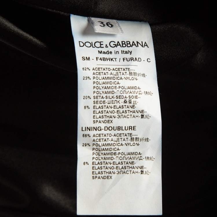 Pre Owned Dolce & Gabbana Black Satin Lace-Up Corset Style Mini Skirt XS