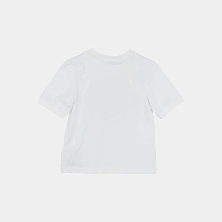 Pre Owned Dolce & Gabbana White Cotton Appliqued T-Shirt Size 7/8Y