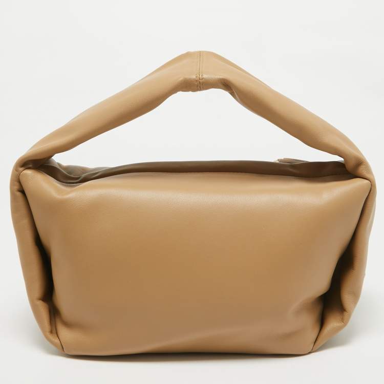 Pre Owned Dolce & Gabbana Beige Leather Shoulder Bag