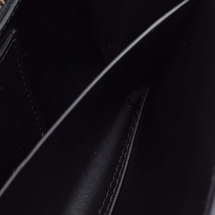 Pre Owned Dolce & Gabbana Black Leather DG Millennials Crossbody Bag