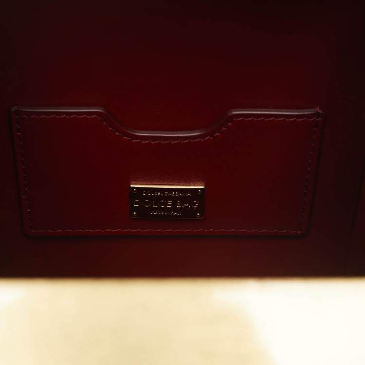 Pre Owned Dolce & Gabbana Gold Wood Acrylic Baroque Box Top Handle Bag