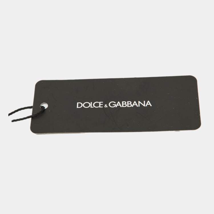 Pre Owned Dolce & Gabbana Blue Leather Zip Around Wallet