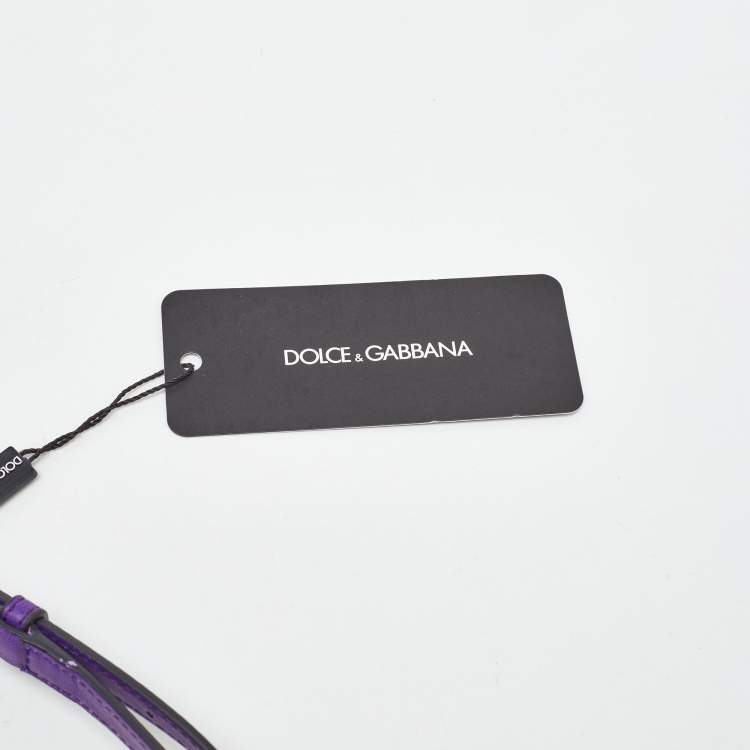Pre Owned Dolce & Gabbana Purple Lace and Satin Flap Crossbody Bag