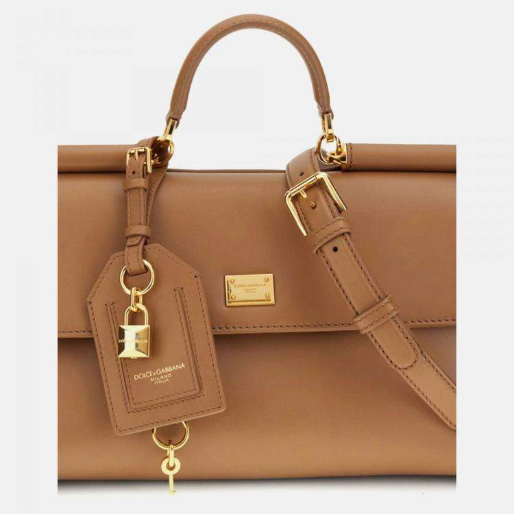 Pre Owned Dolce & Gabbana My Sicily Leather Handbag