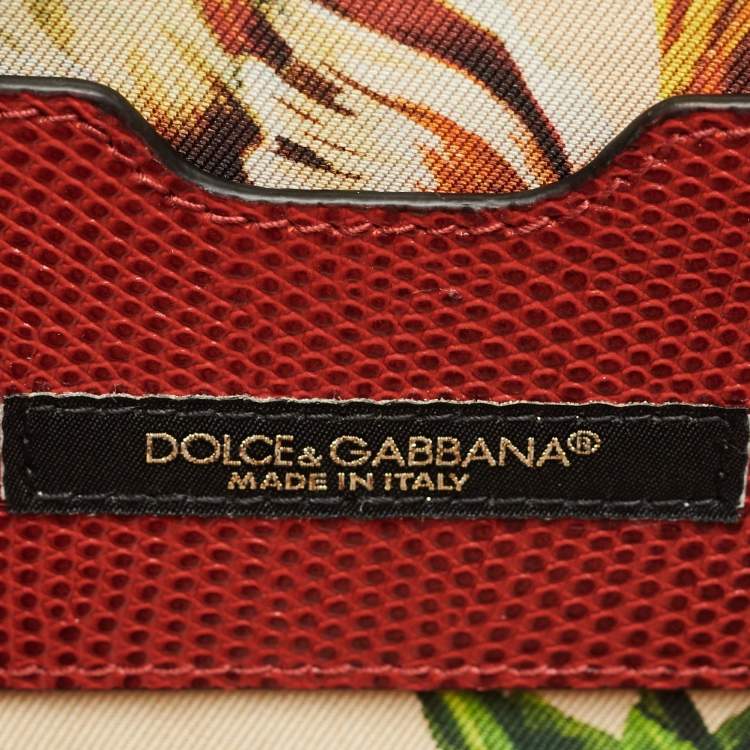Pre Owned Dolce & Gabbana Red Lizard Embossed Leather DG Millennials Shoulder Bag