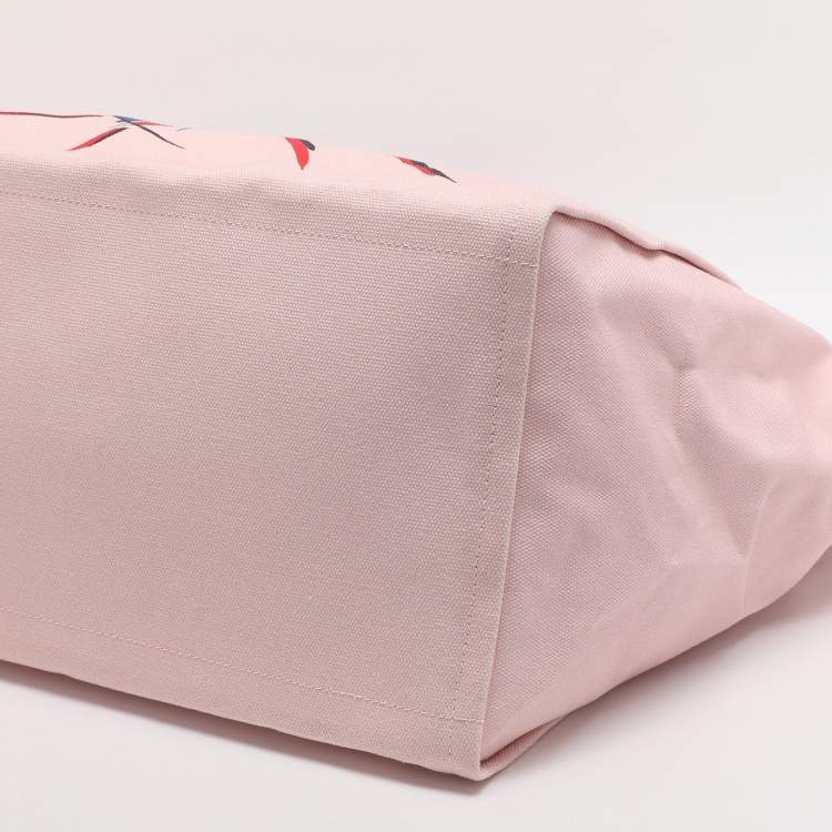 مملوكة مسبقًا حقيبة تسوق قماش وجلد وردي/أحمر دولتشي آند غابانا دي جي لوفز لندن