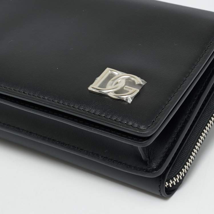 Pre Owned Dolce & Gabbana Mini Black Leather Crossbody Bag