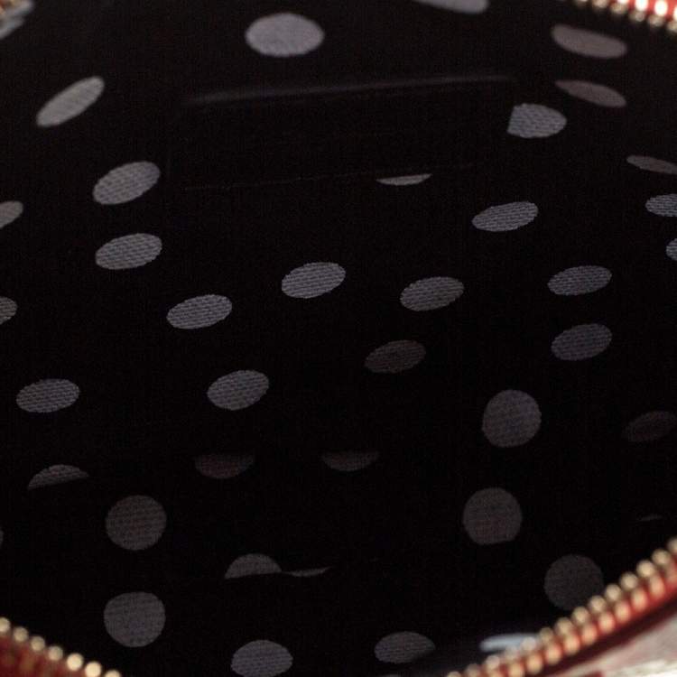 Pre Owned Dolce & Gabbana Multicolor Floral Print Leather Chain Clutch 