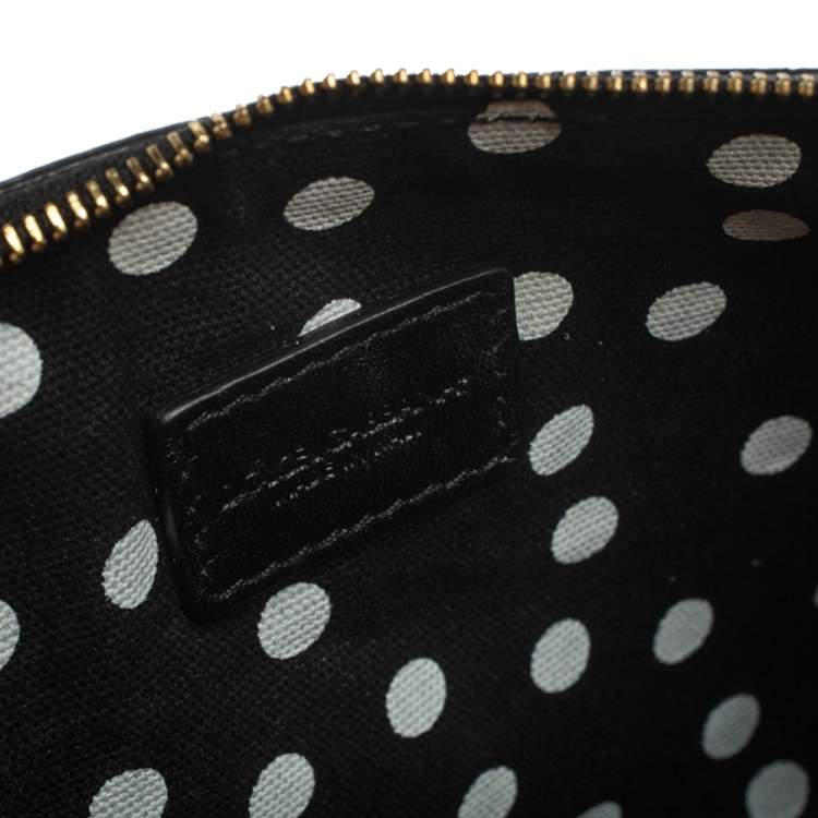 Pre Owned Dolce & Gabbana Multicolor Floral Print Leather Chain Clutch 