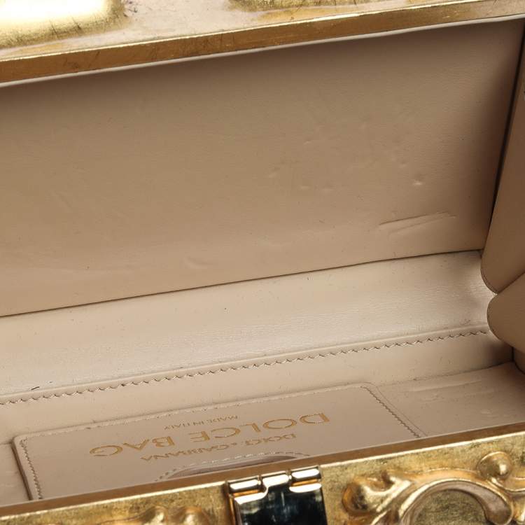 Pre Owned Dolce & Gabbana Multicolor Acrylic Mirrored Baroque Dolce Box Bag