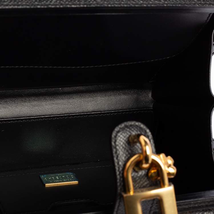 Pre Owned Dolce & Gabbana Multicolor Embellished Leather Box L' Amore Top Handle Bag