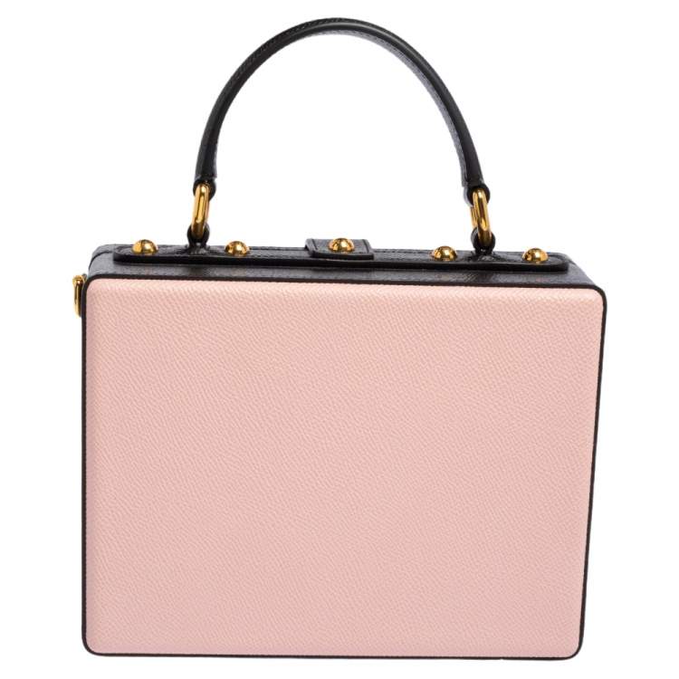 Pre Owned Dolce & Gabbana Multicolor Embellished Leather Box L' Amore Top Handle Bag