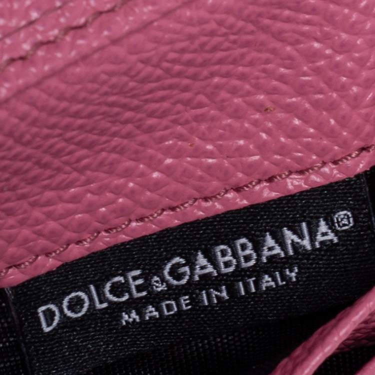 Pre Owned Dolce & Gabbana Black/Brown Leopard Print Coated Canvas Trifold Wallet