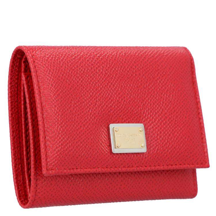 Women's Dauphine Leather Wallet by Dolce & Gabbana