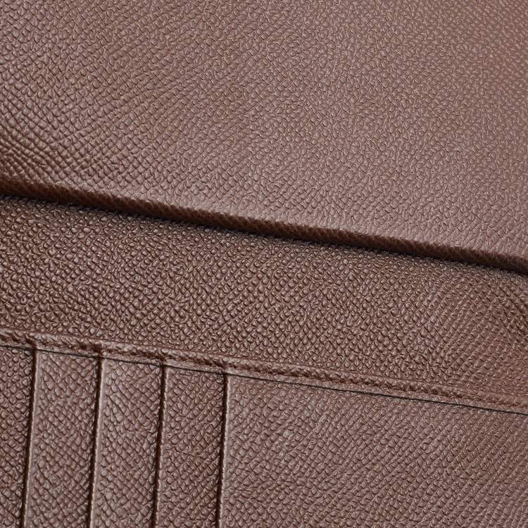 Pre Owned Dolce & Gabbana Brown Leather Miss Sicily Von Wallet on Chain