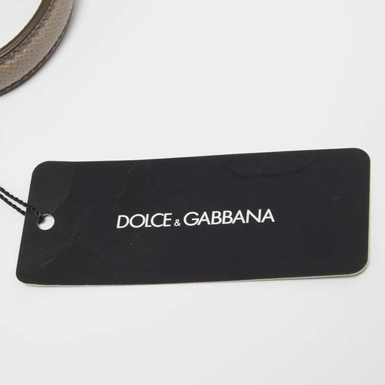 مملوكة مسبقًا Dolce & Gabbana Taupe Leather Medium Miss Sicily Top Handle Bag