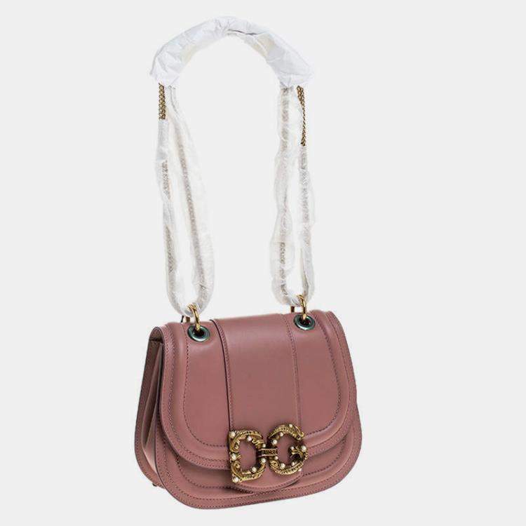 Dolce & Gabbana, Bags, Dolce Gabbana White Leather Mini Shoulder Bag
