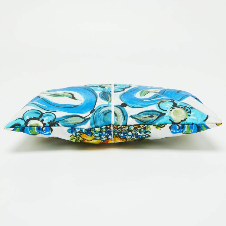 Pre Owned Dolce & Gabbana Multicolor Print Nylon Zip Pouch