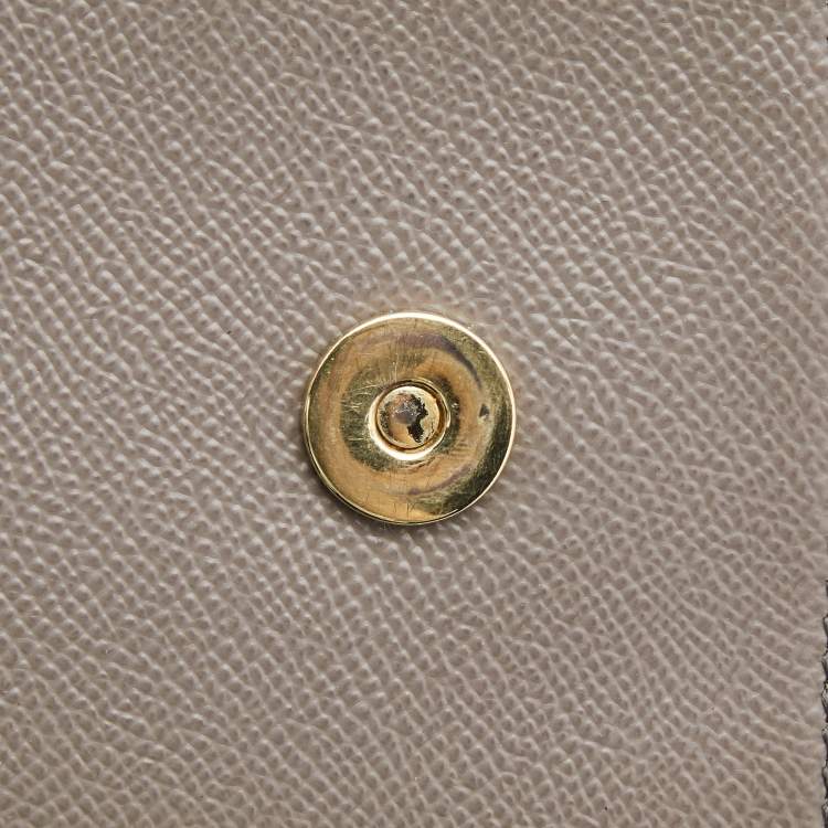 Pre Owned Dolce & Gabbana Grey Leather Medium Miss Sicily Top Handle Bag