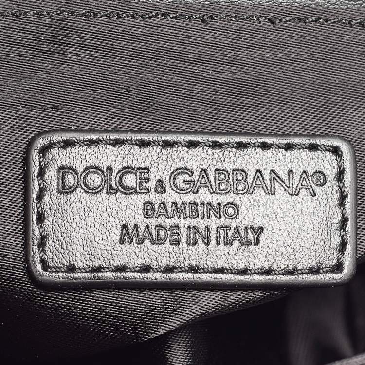 Pre Owned Dolce & Gabbana Bambino Red/Black Leopard Print Patent Leather Mini Sicily Top Handle Bag