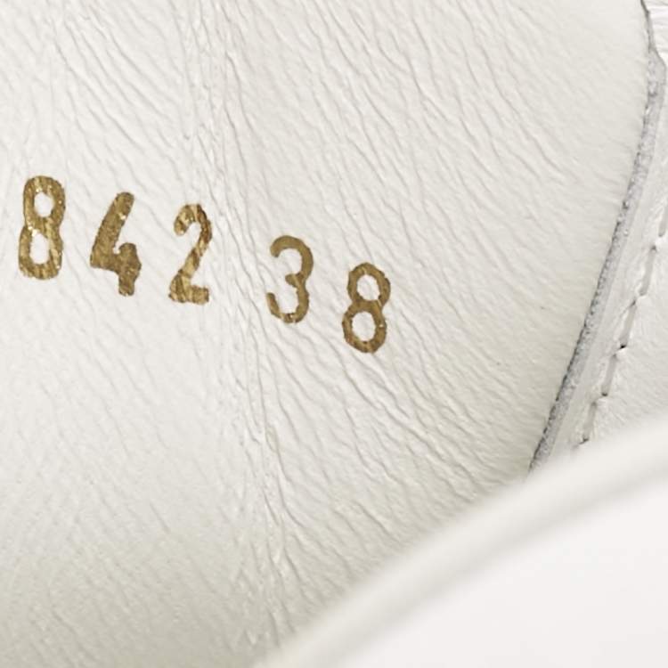 Pre Owned Dolce & Gabbana White Leather Roma Sneakers Size 38