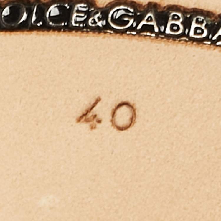 Pre Owned Dolce & Gabbana Pink Satin Crystal Embellished Ankle Strap Sandals Size 40