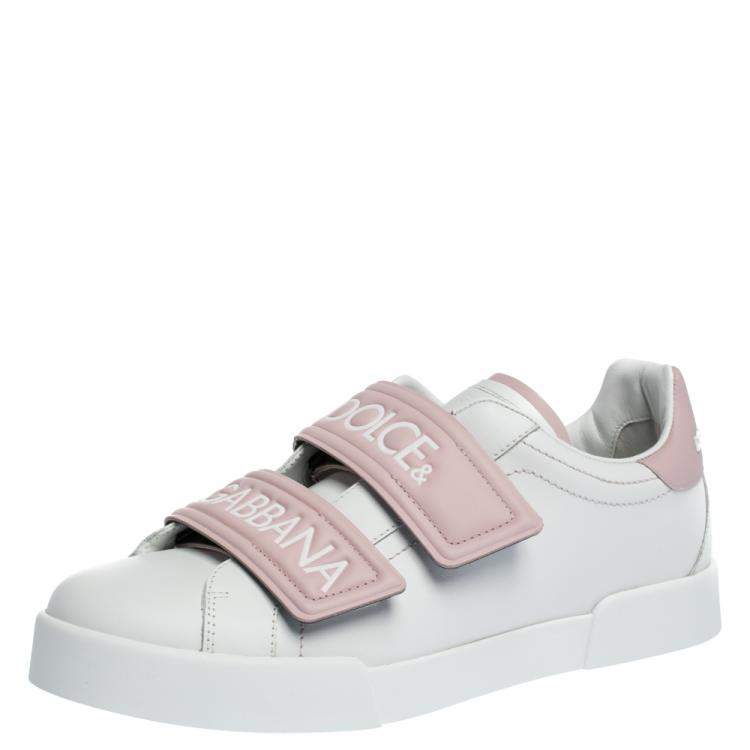 Women's luxury sneakers - Dolce Gabbana NS1 pink monogram sneakers