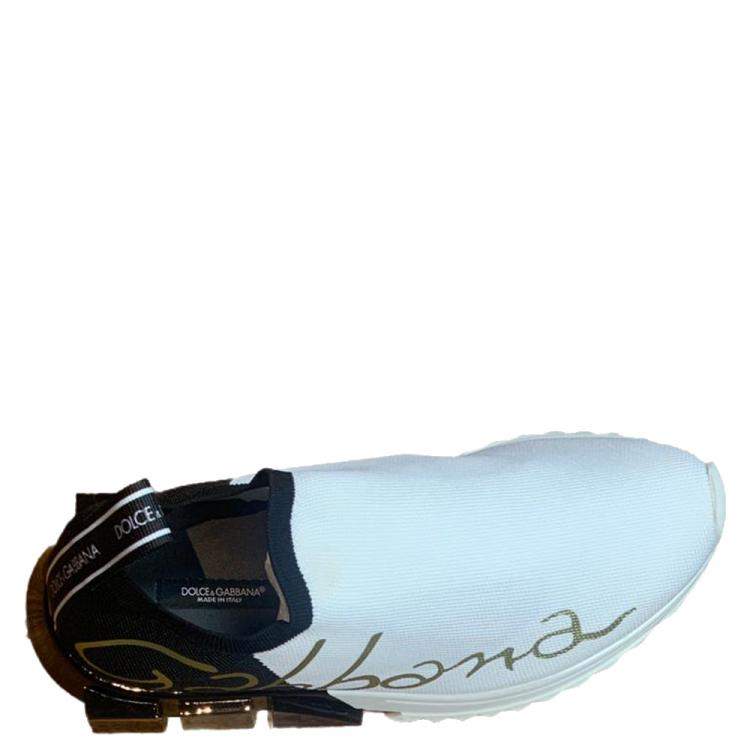 Pre Owned Dolce & Gabbana Black Sorrento Sneakers Size EU 40