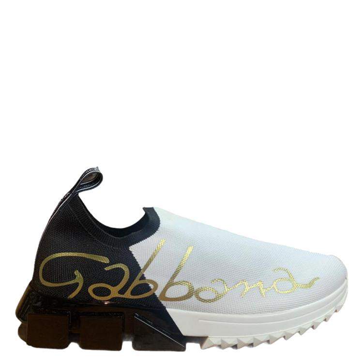 Pre Owned Dolce & Gabbana Black Sorrento Sneakers Size EU 40