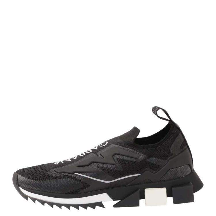 Pre Owned Dolce & Gabbana Black Sorrento Sneakers Size EU 38