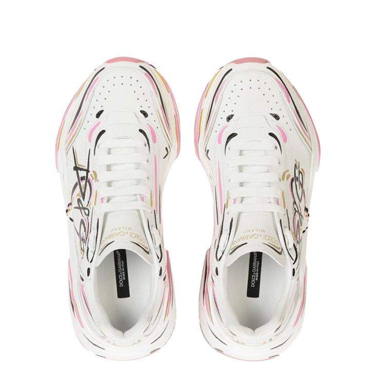 مملوكة مسبقًا Dolce & Gabbana Multicolor Hand Painted Daymaster Sneakers Size EU 37
