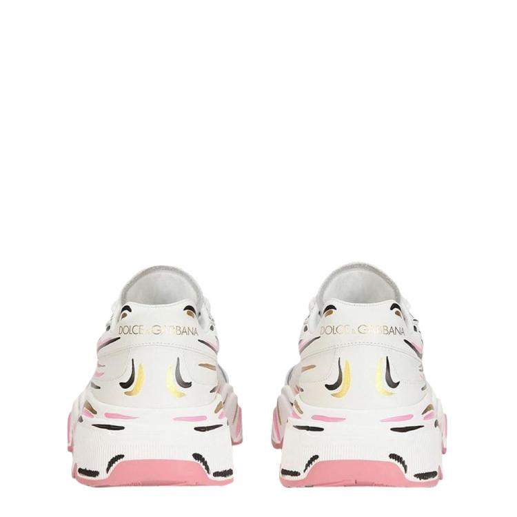 مملوكة مسبقًا Dolce & Gabbana Multicolor Hand Painted Daymaster Sneakers Size EU 37