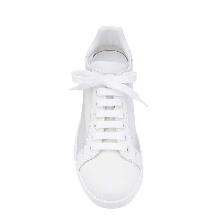 Pre Owned Dolce & Gabbana White/Black Daymaster Nero Sneakers Size EU 39.5