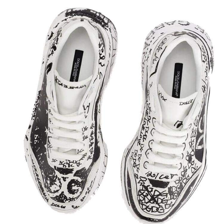 Dolce & Gabbana White Daymaster Hand-painted “graffiti” Sneakers Size EU 36  Dolce & Gabbana | TLC