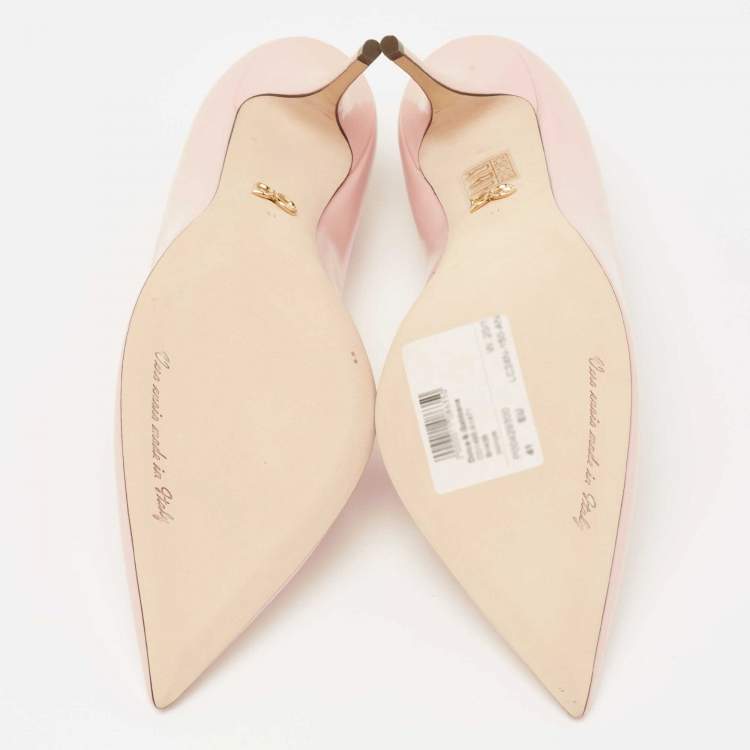 Pre Owned Dolce & Gabbana Pink Patent Leather Pointed Toe Pumps 41