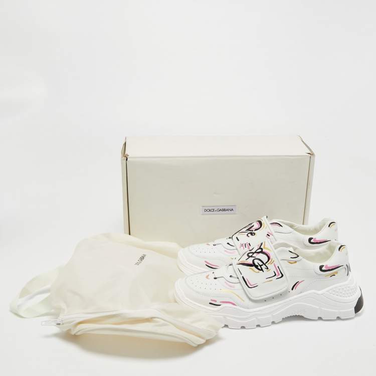 Pre Owned Dolce & Gabbana White Leather Daymaster Sneakers Size 36