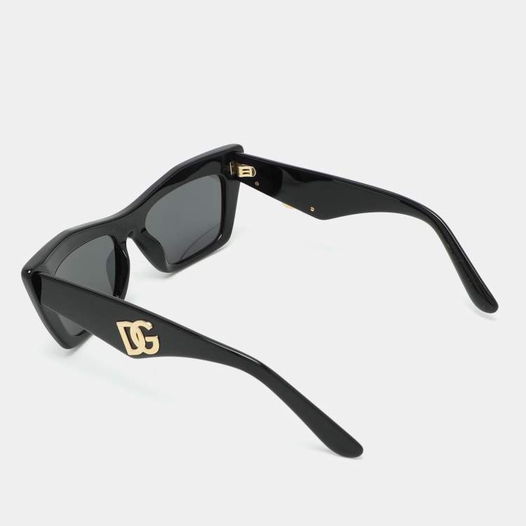 Pre Owned Dolce & Gabbana Black DG4435 Cat-Eye Sunglasses