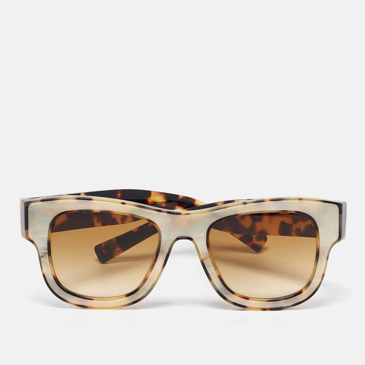 Pre Owned Dolce & Gabbana Tortoise Brown Gradient DG4379-F Wayfarer Sunglasses