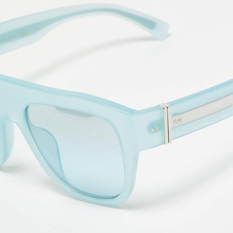 Pre Owned Dolce & Gabbana Light Blue Gradient DG4398 F Square Sunglasses