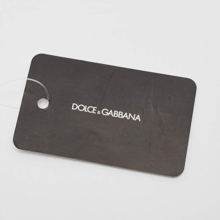 Pre Owned Dolce & Gabbana Black DG Logo Crystals iPhone X Case 