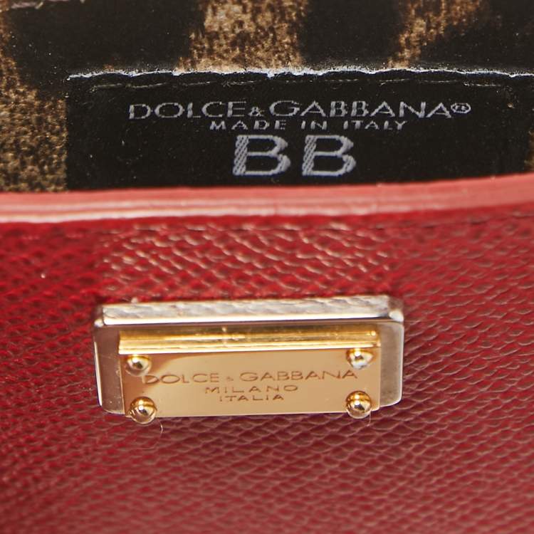 Pre Owned Dolce & Gabbana Red Leather Blackberry Cover
