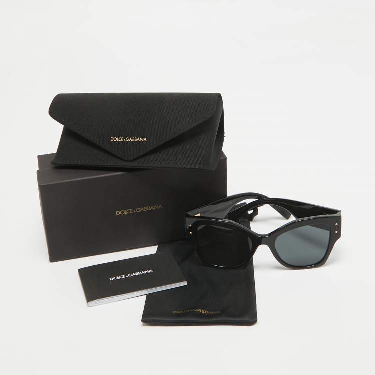 Pre Owned Dolce & Gabbana Black DG4478 Logo Butterfly Sunglasses