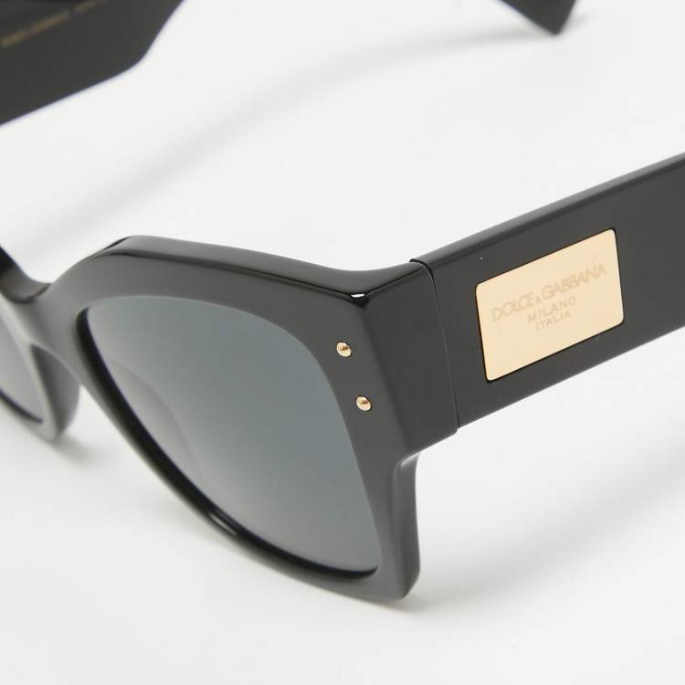 Pre Owned Dolce & Gabbana Black DG4478 Logo Butterfly Sunglasses