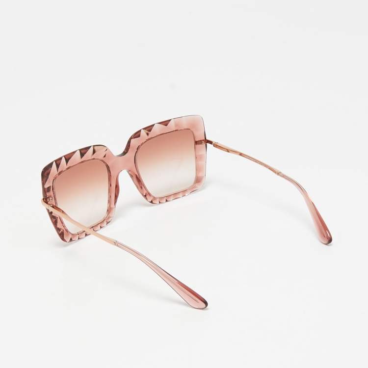 مملوكة مسبقًا Dolce & Gabbana Rose Gold Gradient DG6111 Square Sunglasses