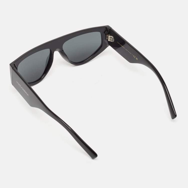 Pre Owned Dolce & Gabbana Black DG4461 Shield Sunglasses