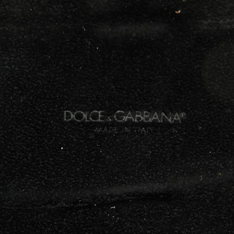 Pre Owned Dolce & Gabbana Red Leather Travel Watch Case
