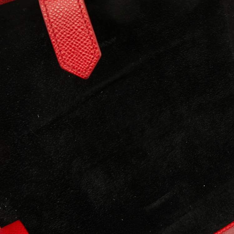 Pre Owned Dolce & Gabbana Red Leather Travel Watch Case